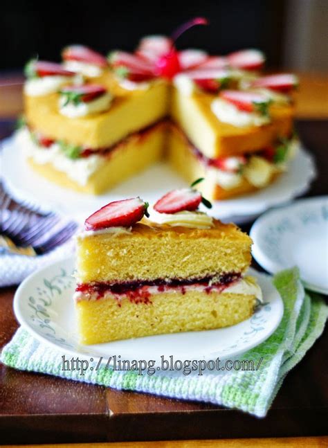 Resepi Victoria Sandwich Cake Slice Pictures